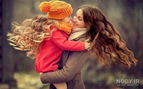 عکس مادر و فرزند نقاشی