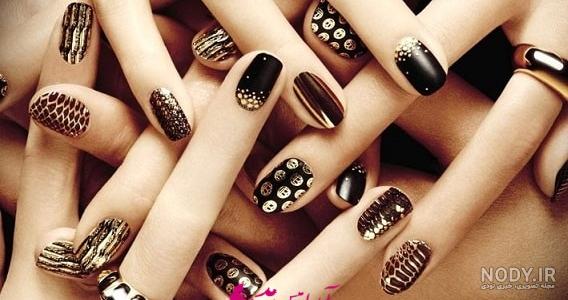عکس ناخن لاک زده لاکچری