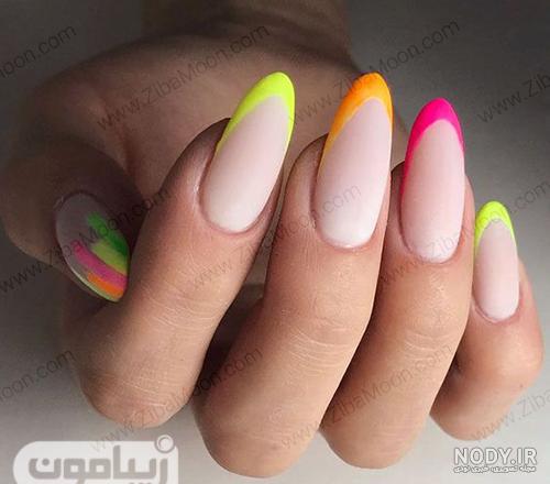 فرنچ ناخن گلدونی فرنچ ناخن گلدونی
