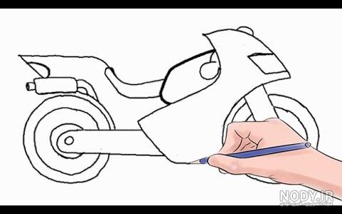 نقاشی موتور چهار چرخ