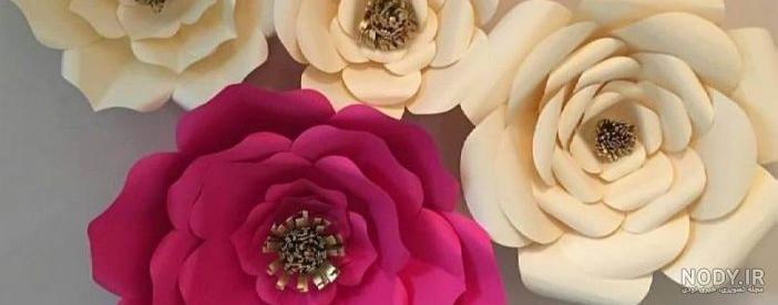 کاردستی گل با کاغذ رنگی برای کودکان