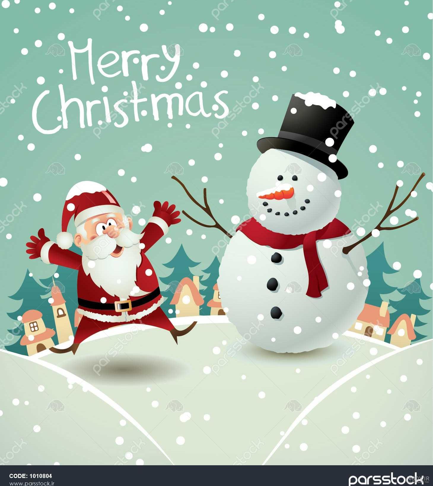 عکس کریسمس برفی