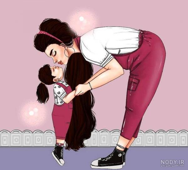  عکس روز مادر کارتونی و فانتزی