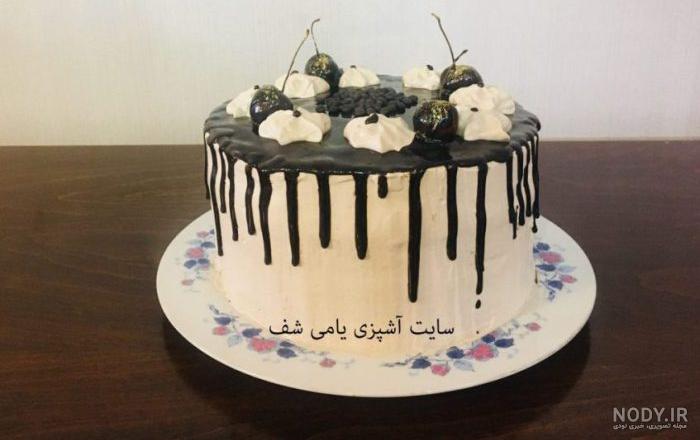 تزیین کیک خانگی با وسایل ساده بدون خامه
