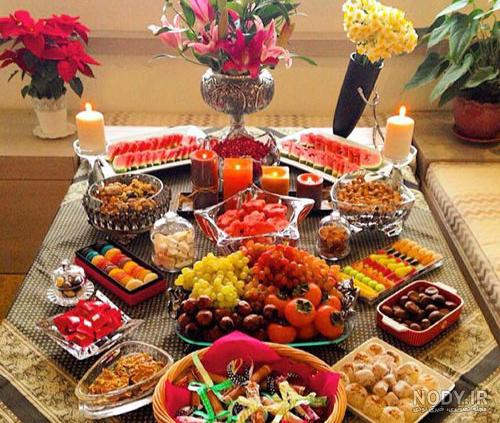 عکس سفره یلدا شیک عکس سفره یلدا شیک