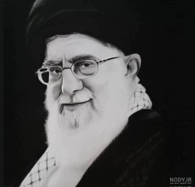 عکس سفید رهبری