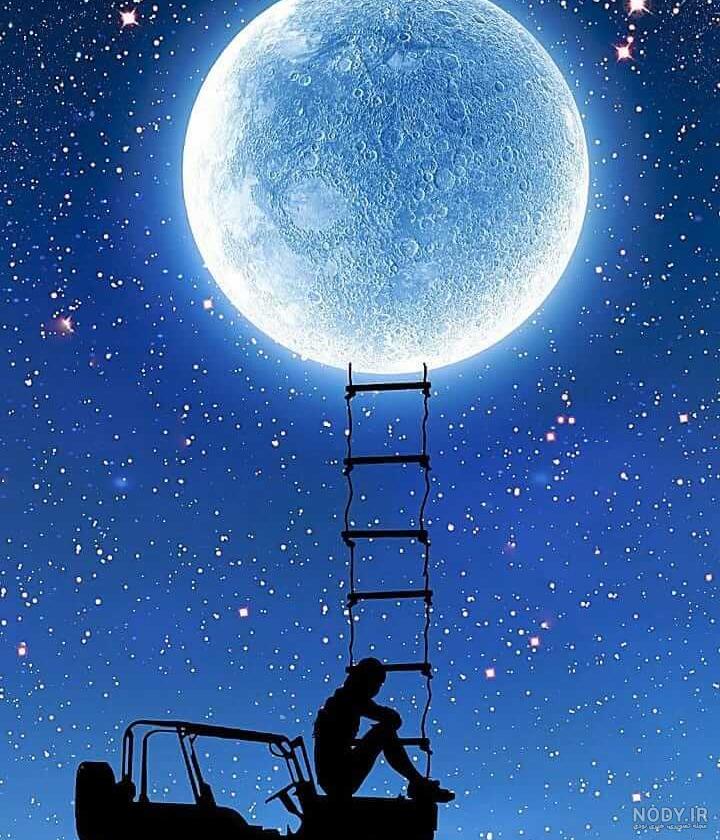 عکس ماه رنگی عکس ماه رنگی