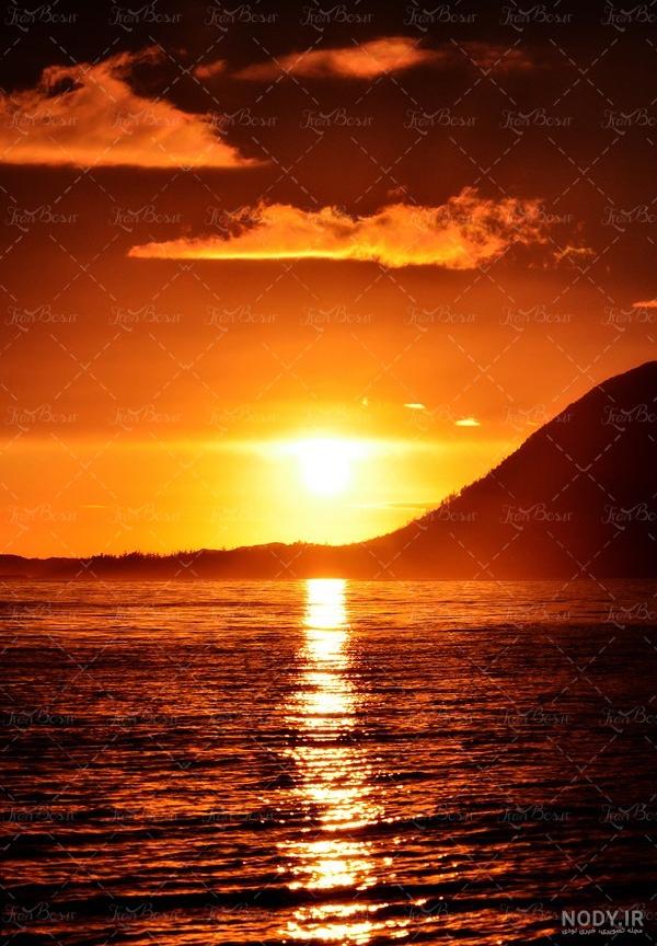 عکس پس زمینه غروب آفتاب