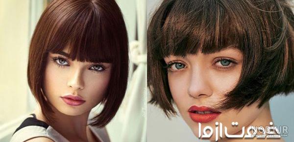 مدل موی چتری کج مدل موی چتری کج