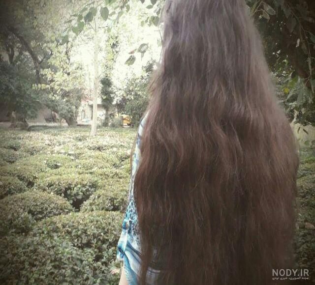 عکس خفن عکس دختر از پشت سر با موهای باز مشکی