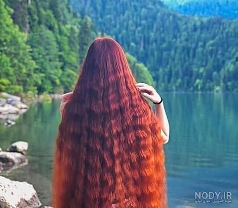 عکس خفن عکس دختر از پشت سر با موهای باز مشکی