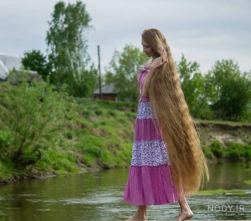 عکس خفن عکس دختر از پشت سر با موهای باز مشکی