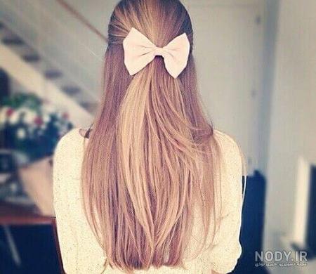 عکس خفن عکس دختر از پشت سر با موهای باز مشکی