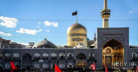عکس حرم امام رضا با کبوتر