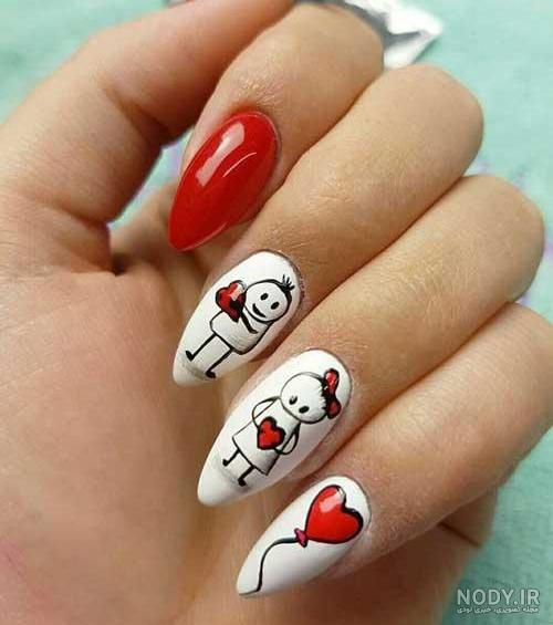 عکس ناخن قلبی