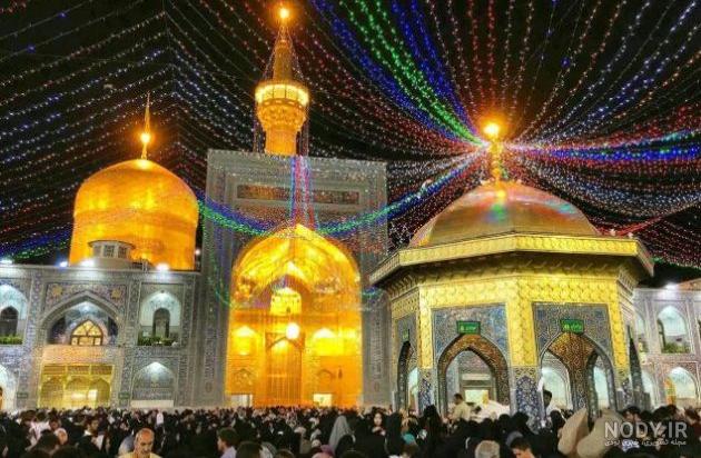 عکس چراغانی حرم امام رضا