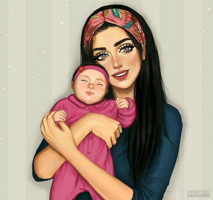 پروفایل مادر دختری باحجاب