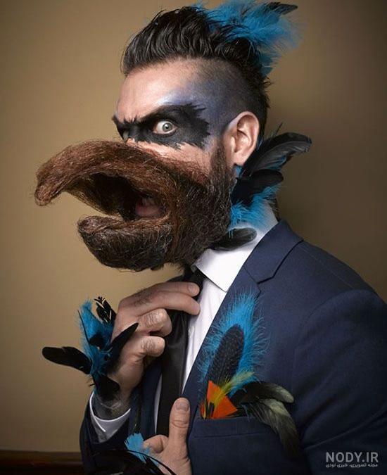 عکس خفن عکس مرد سیبیلو با روسری