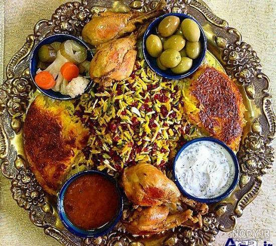 تزیین زرشک پلو مجلسی