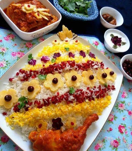 تزیین مرغ مجلسی