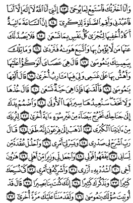 صفحه ۳۱۳ قرآن کریم درباره نماز