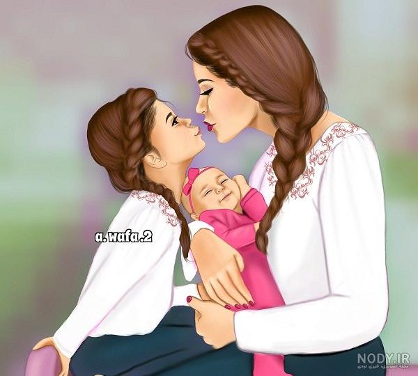 عکس مادر دختر بدون متن عکس مادر دختر بدون متن