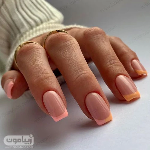 فرنچ ناخن گلدونی
