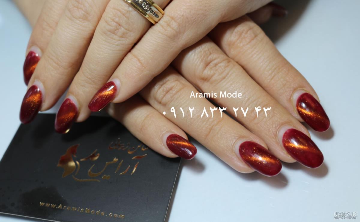 لاک چشم گربه ای زرشکی لاک چشم گربه ای زرشکی