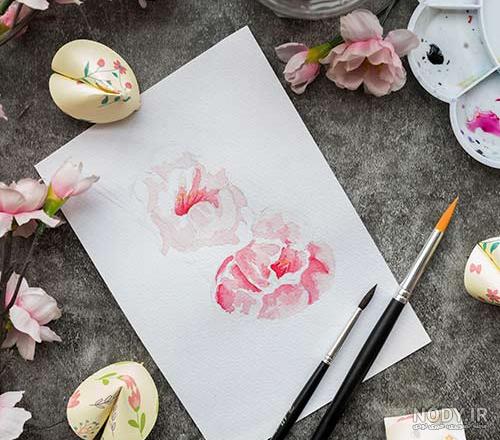 نقاشی با آبرنگ ساده برای نوجوانان