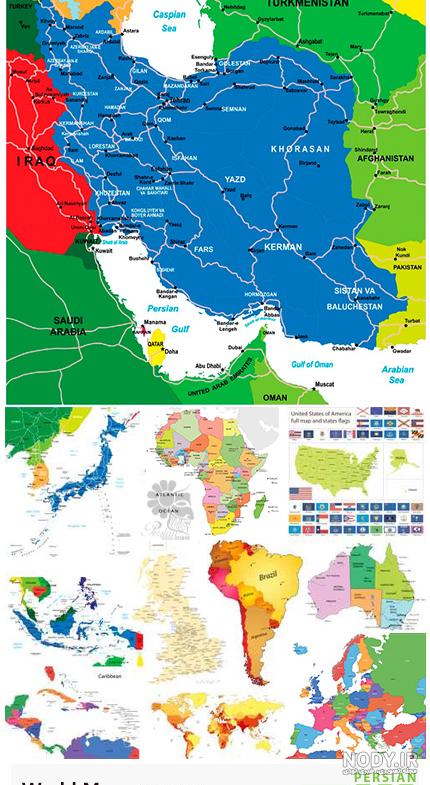 نقشه ایران جدید