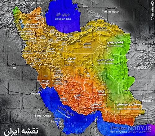 نقشه خام ایران pdf