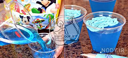 ژله آبی سفید ژله آبی سفید