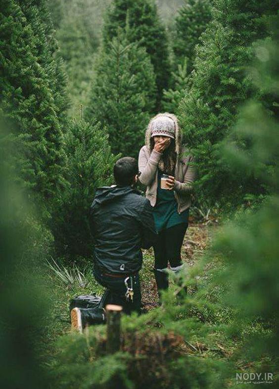عکس عاشقانه در طبیعت