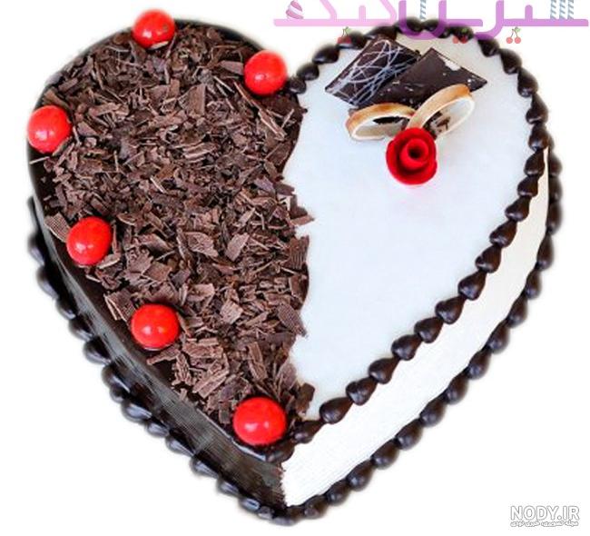 کیک قلبی دو طبقه کیک قلبی دو طبقه