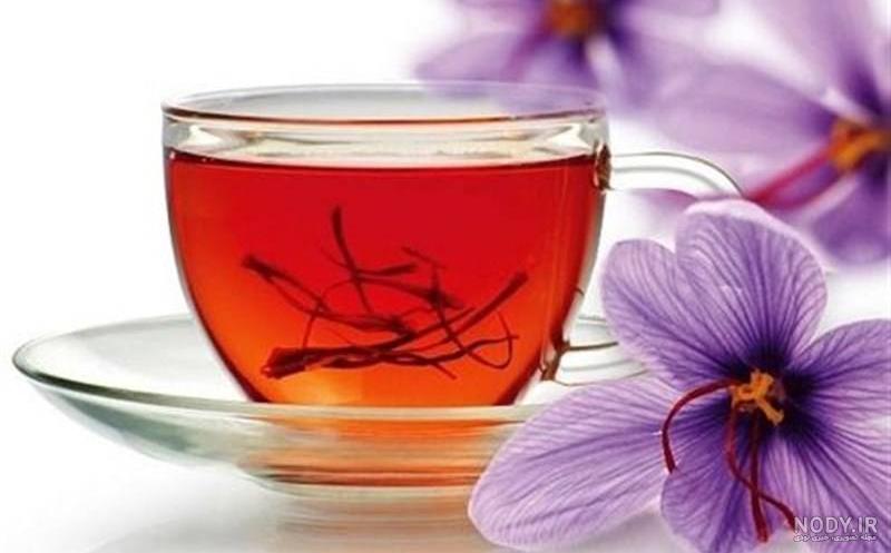 تصویر چای زعفران تصویر چای زعفران