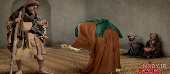 عکس امام علی نماز