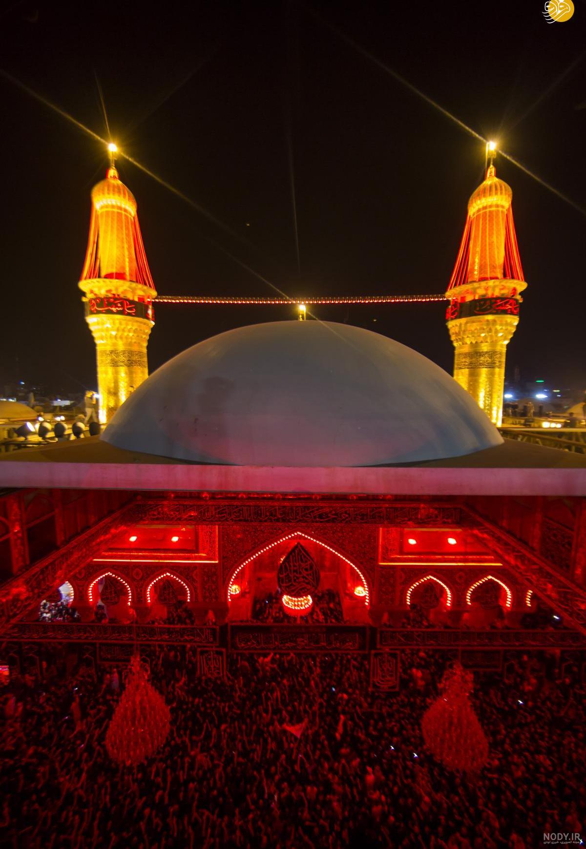 عکس حرم امام حسین شب جمعه عکس حرم امام حسین شب جمعه