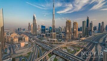 عکس شهر دبی از بالا