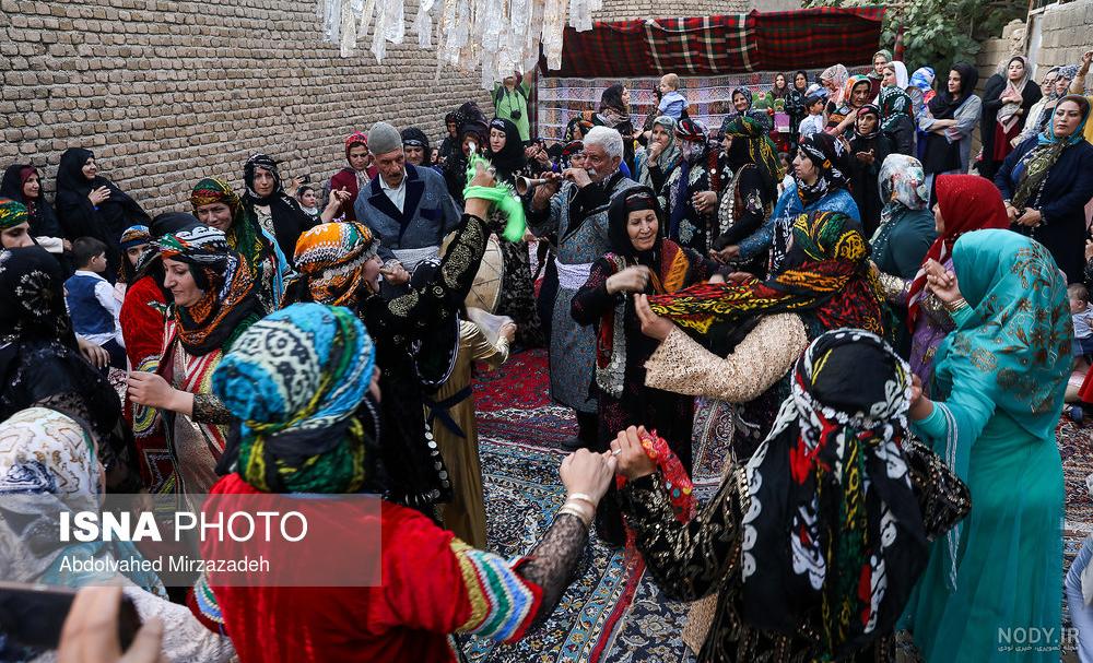 عکس دختر لر با لباس محلی از پشت سر