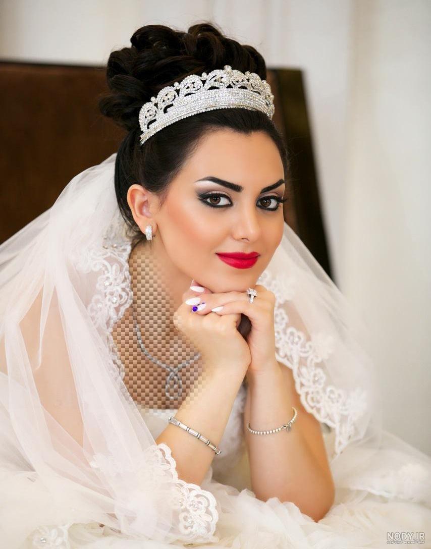 عکس عروس مو مشکی