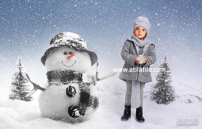 عکس آدم برفی ساده عکس آدم برفی ساده