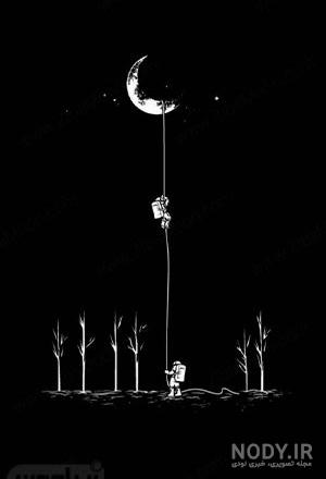 عکس سیاه سفید چهره