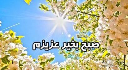 عکس نوشته صبح بخیر بهاری