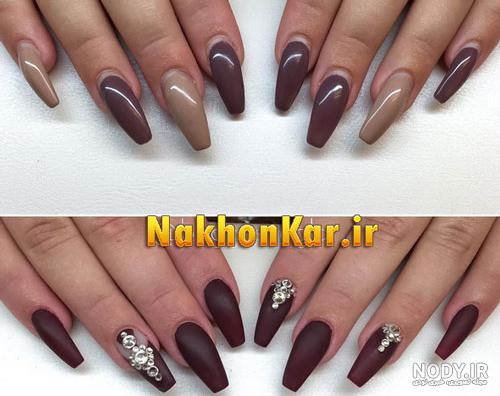 عکس کاشت ناخن با لاک ژل عکس کاشت ناخن با لاک ژل