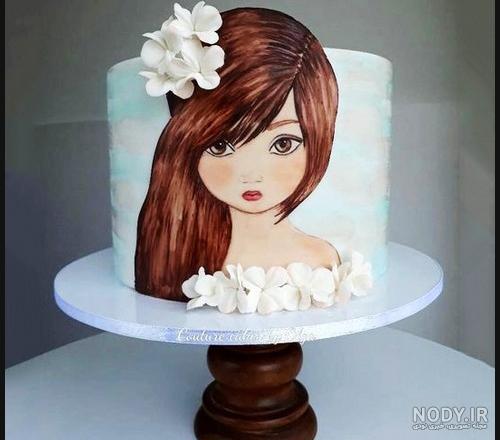عکس کیک دختر توت فرنگی عکس کیک دختر توت فرنگی
