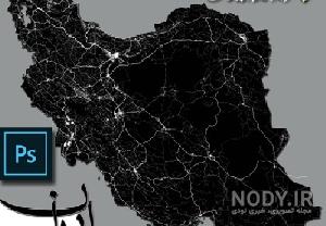 دانلود نقشه ایران با کیفیت بالا pdf