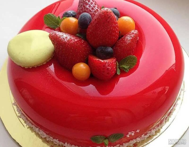 طرز تهیه کیک ژله ای تصویری
