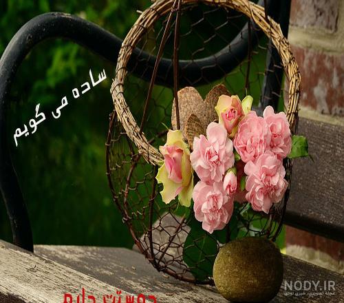 عکس دختر با گل نرگس برای پروفایل