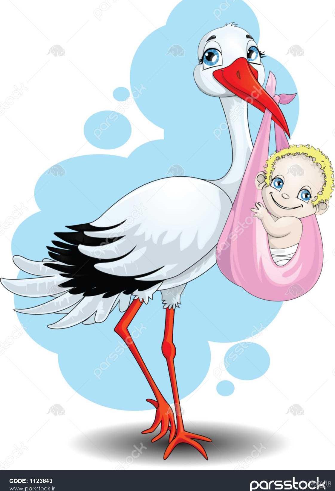 عکس لک لک با بچه