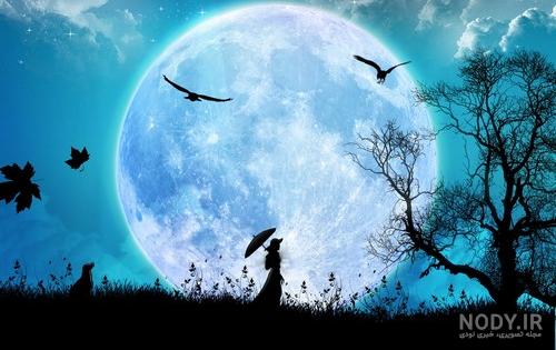 عکس ماه رنگی عکس ماه رنگی